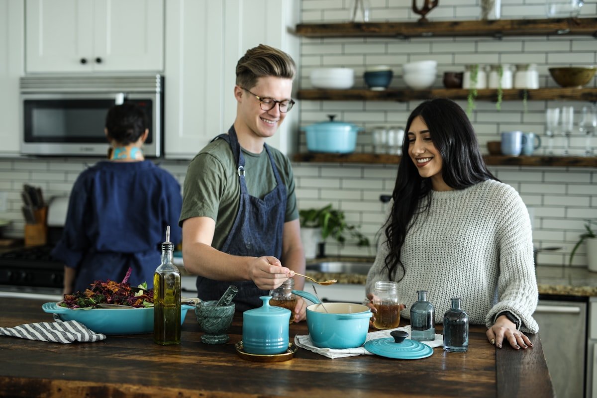 Home cooking in a real kitchen